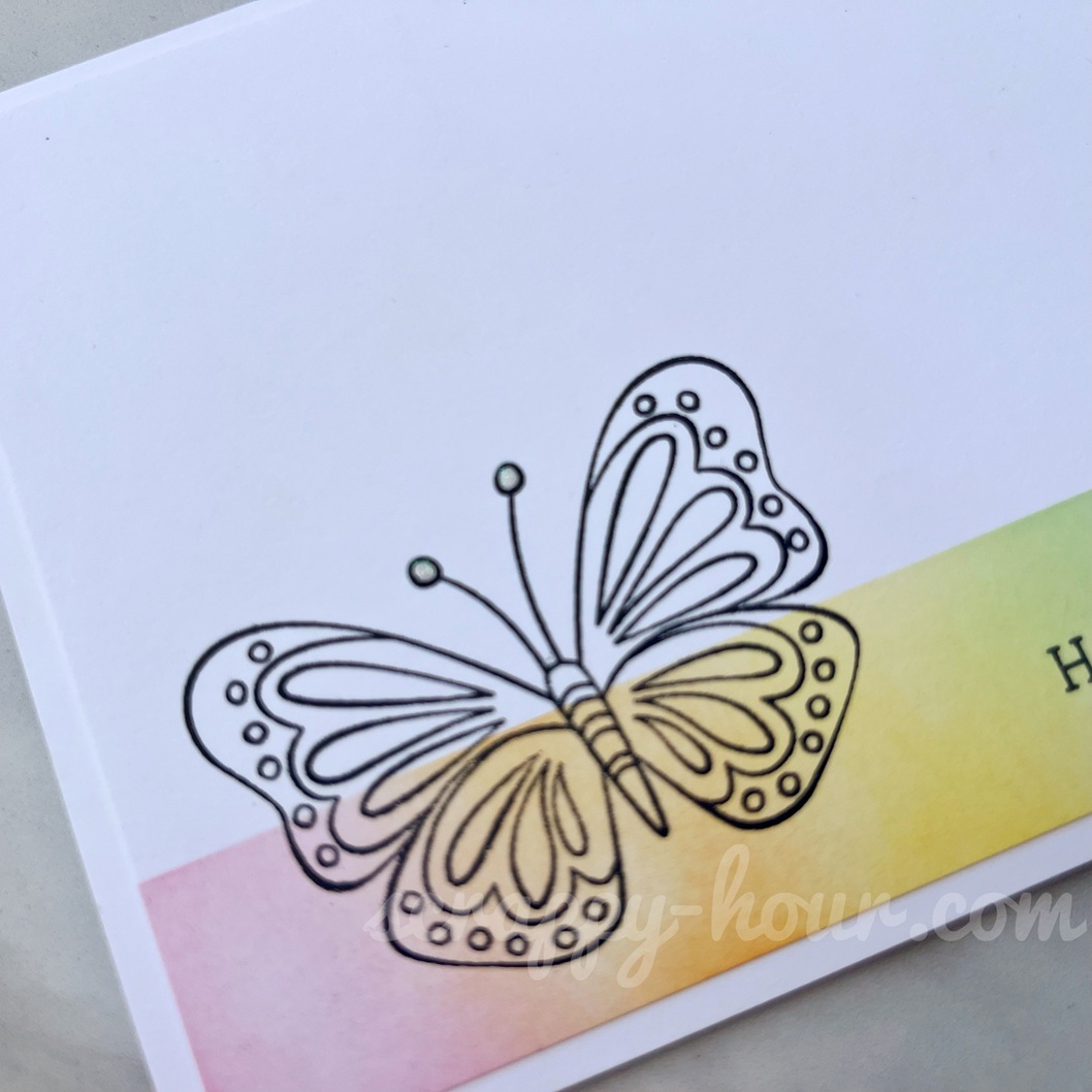 Quick Butterfly Card + CC&S Challenge #566 - Scrappy Hour